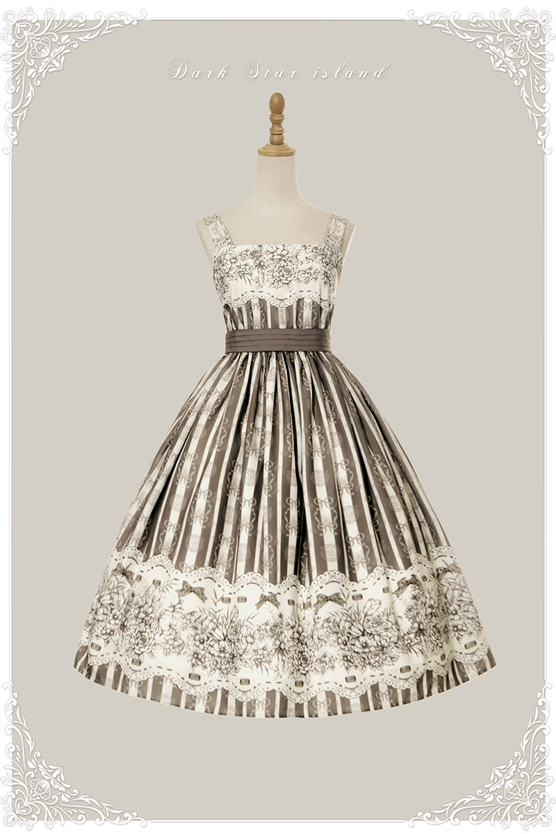 【受注予約~2/22】Flower Clock ジャンパースカート(タイプ1)【Dark Star Island】