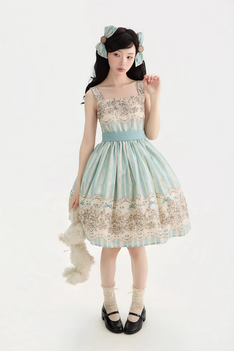 【受注予約~2/22】Flower Clock ジャンパースカート(タイプ1)【Dark Star Island】