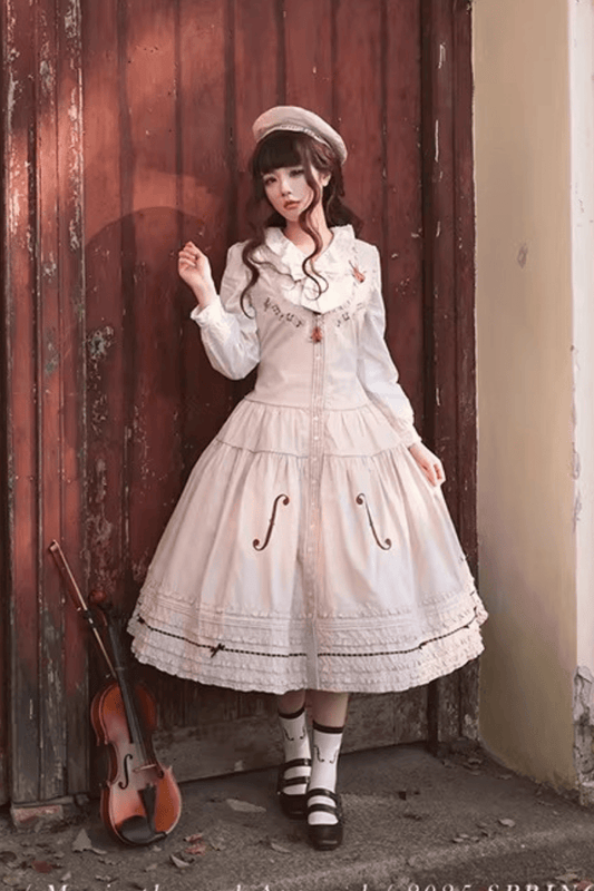 【受注予約~2/19】ヴァイオリンの歌 ジャンパースカート(タイプ1)【Beleganty】