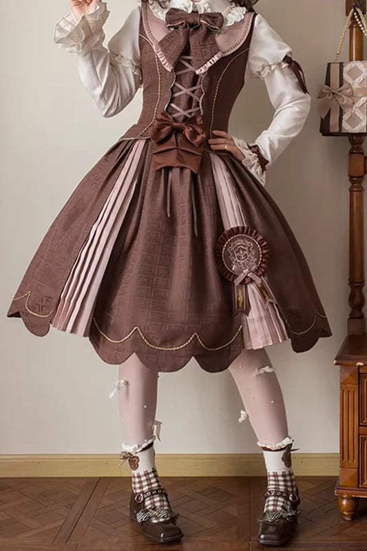 【受注予約~3/3】Chocolate Bear ジャンパースカート・スカート【Alice Girl】