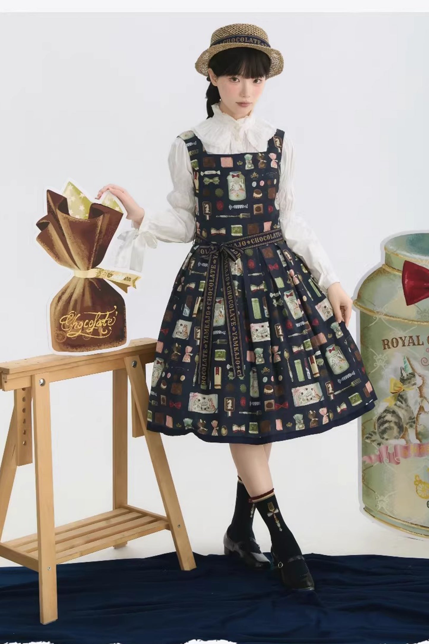 【受注予約~2/26】Chocolate ジャンパースカート【YAMKAJO】