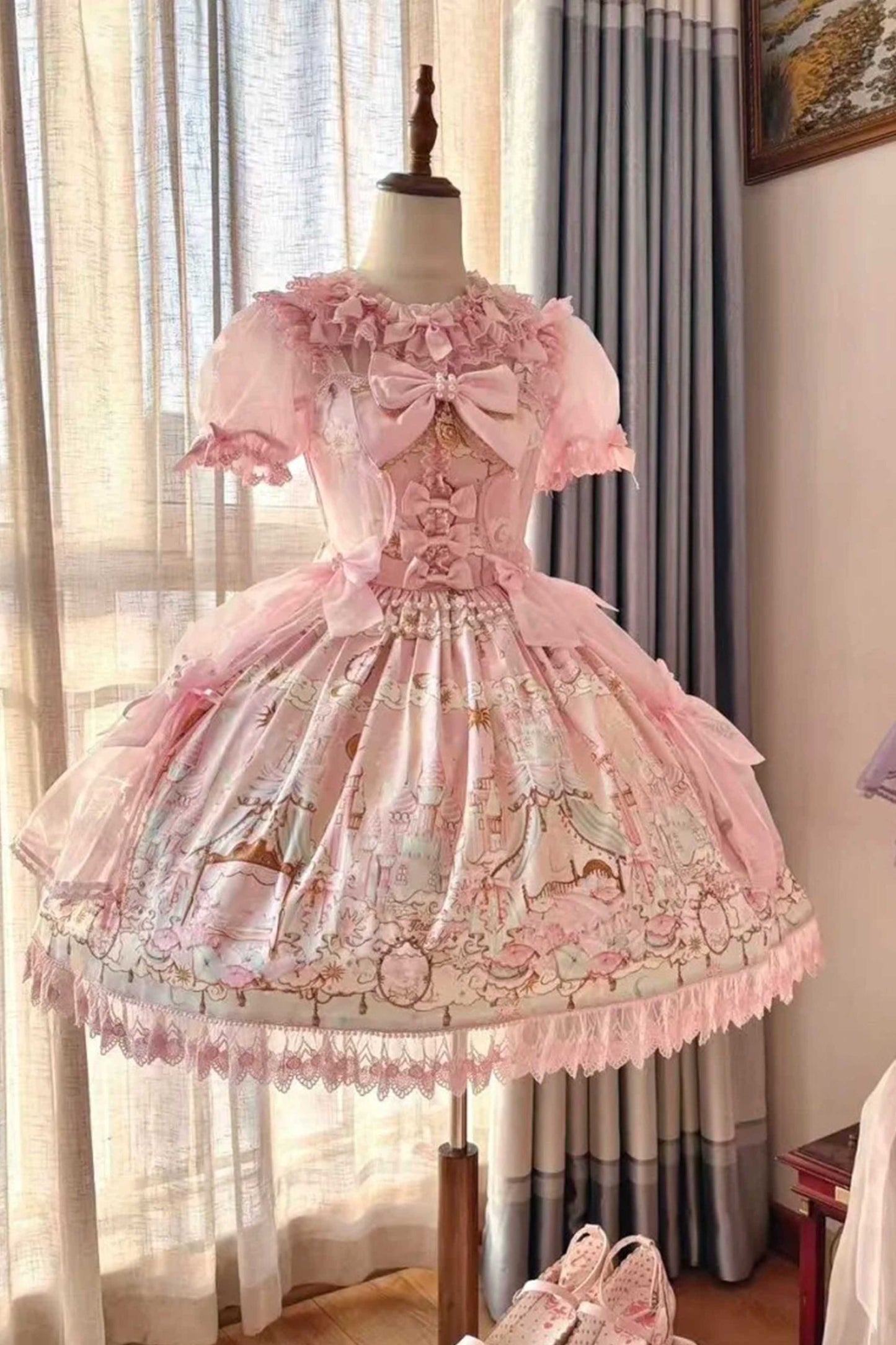 【受注予約~2/25】Romantic Castle ジャンパースカート・ブラウス【WhiteBird】