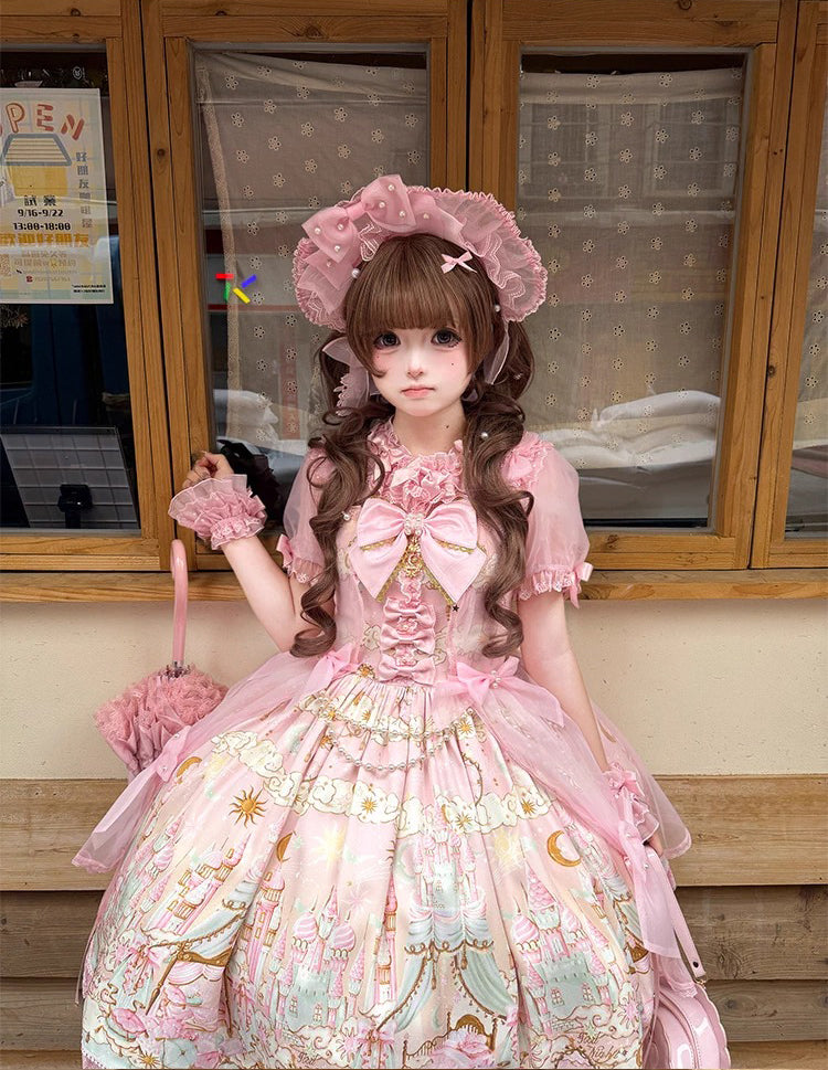 【受注予約~2/25】Romantic Castle ジャンパースカート・ブラウス【WhiteBird】