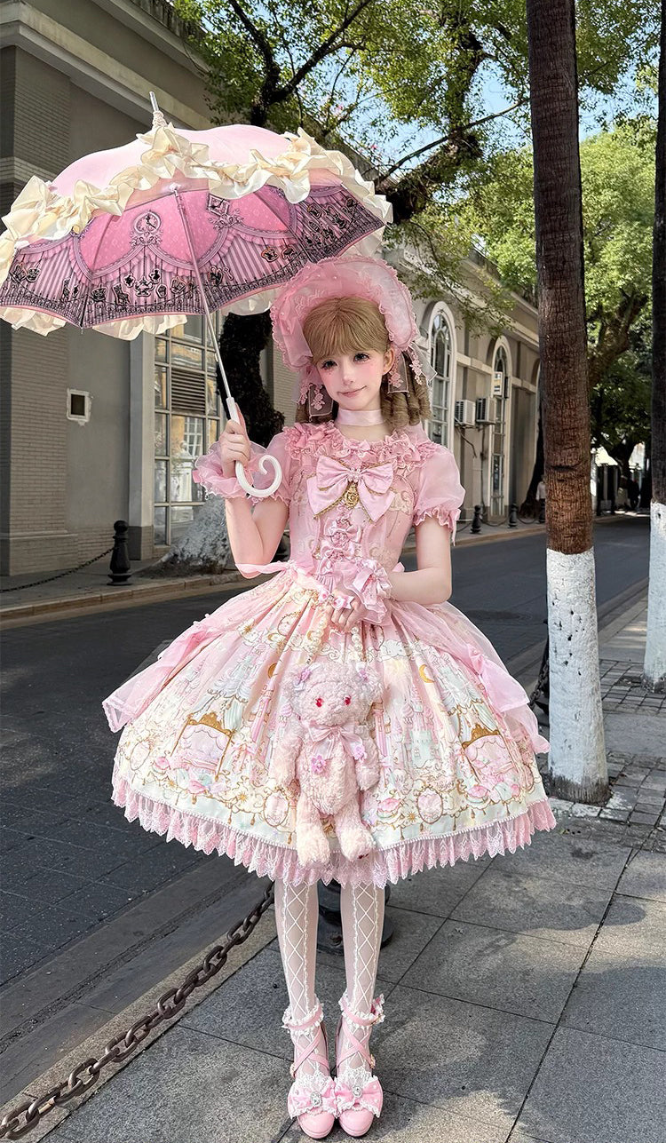 【受注予約~2/25】Romantic Castle ジャンパースカート・ブラウス【WhiteBird】