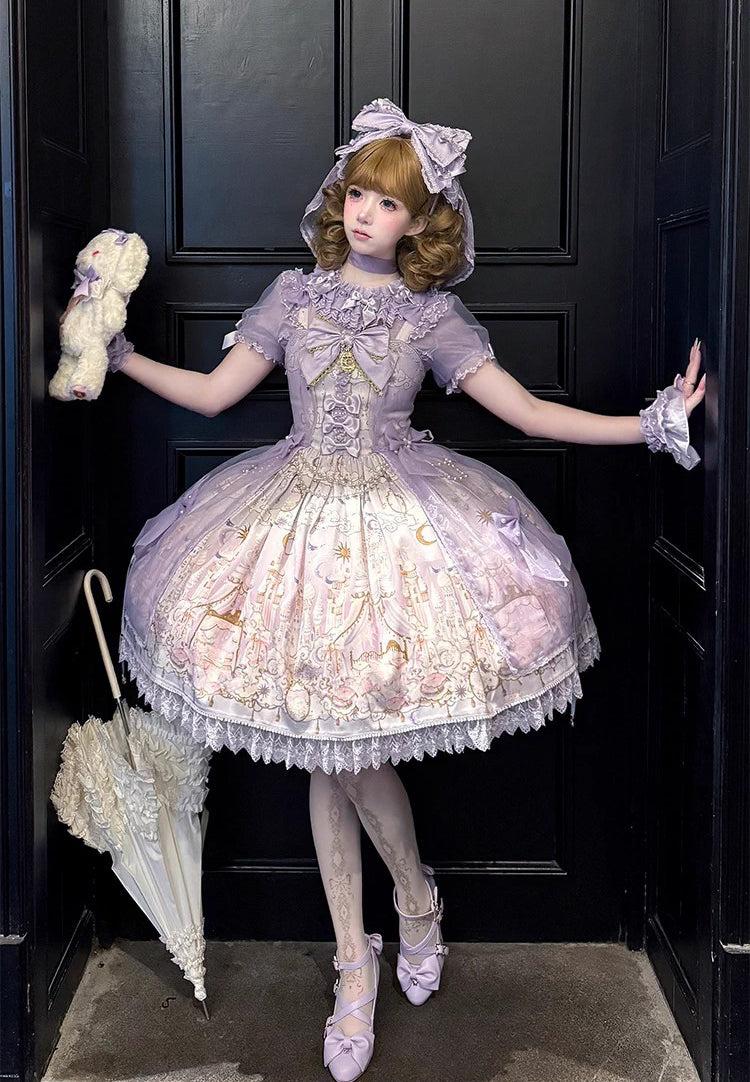 【受注予約~2/25】Romantic Castle ジャンパースカート・ブラウス【WhiteBird】