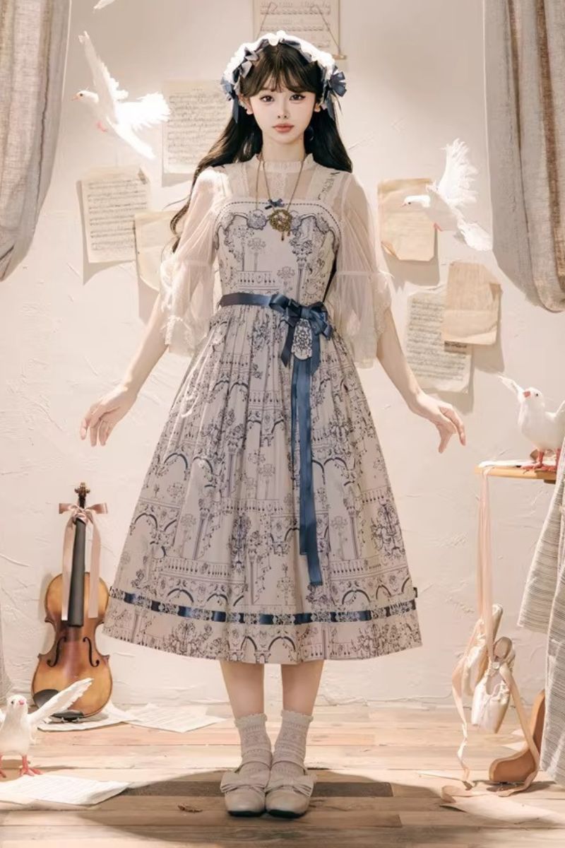 【受注予約~3/3】Amiens Cathedral ジャンパースカート・インナートップス【NyaNya】