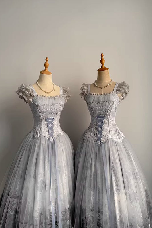 【受注予約~3/29】雨の紫藤 ジャンパースカート【miracles】