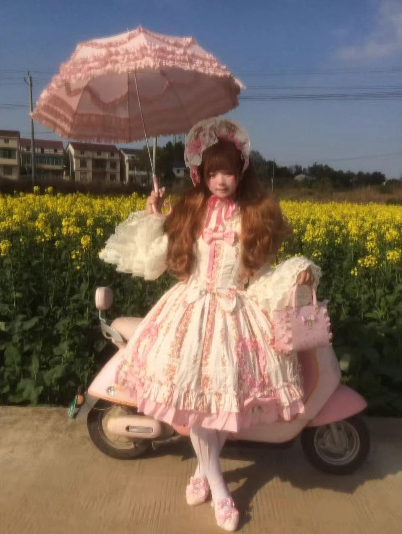 【受注予約~4/6】Among Flowers ジャンパースカート【Petite Gleam】