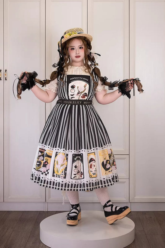 【受注予約~4/20】Assorted Mushrooms ジャンパースカート【Miss Cube】