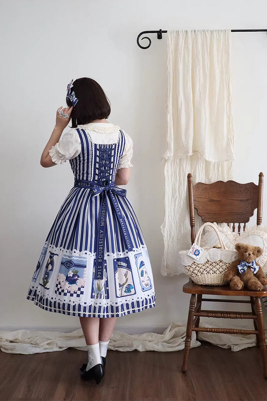 【受注予約~4/20】Assorted Mushrooms ジャンパースカート【Miss Cube】