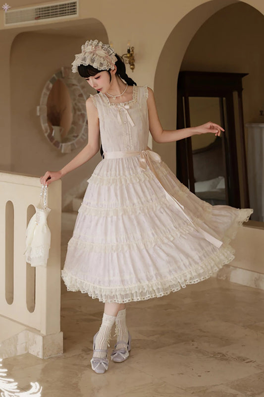 【受注予約~5/6】Swan Song ジャンパースカート【iris de nuit】