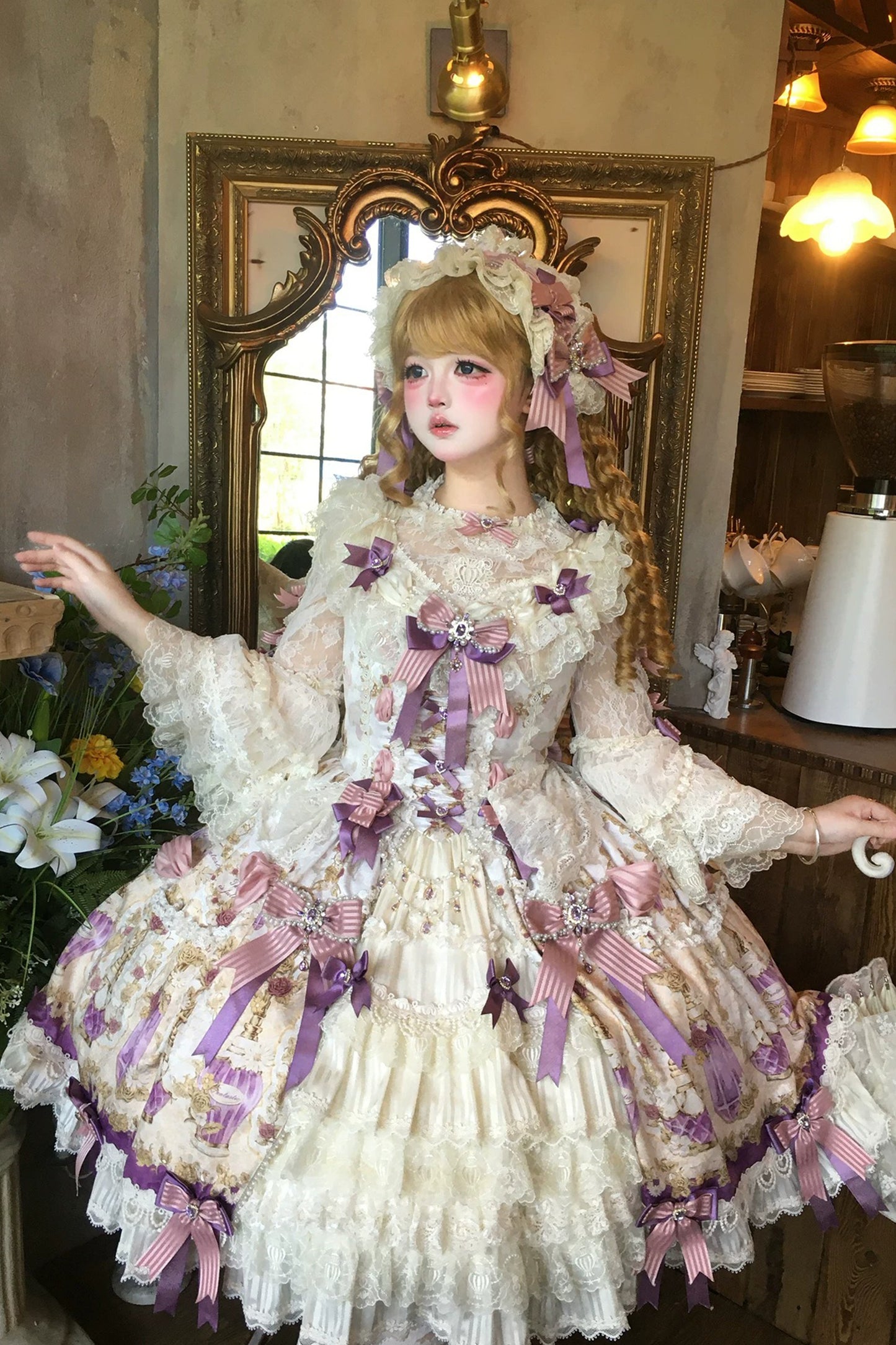 【受注予約~6/16】Antique Jewel Fragrance ジャンパースカート・フルセット【双生小熊】