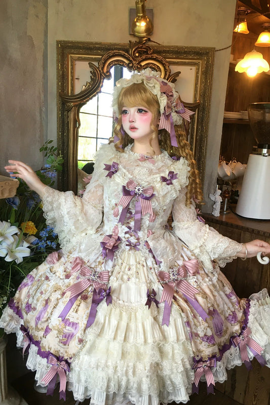【受注予約~6/16】Antique Jewel Fragrance ジャンパースカート・フルセット【双生小熊】