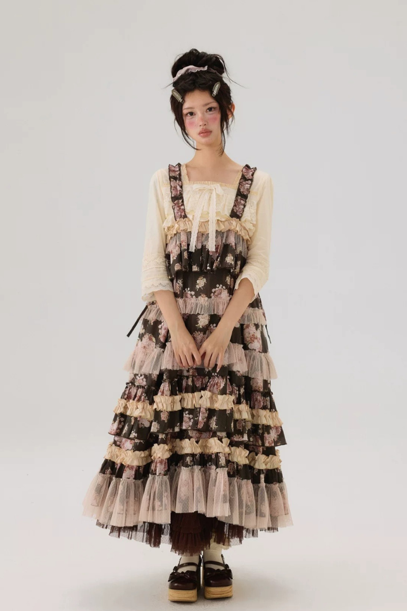 【受注予約~6/28】Bouquet of flowers for autumn 2026 ジャンパースカート(タイプ2)【BacioBouquet】