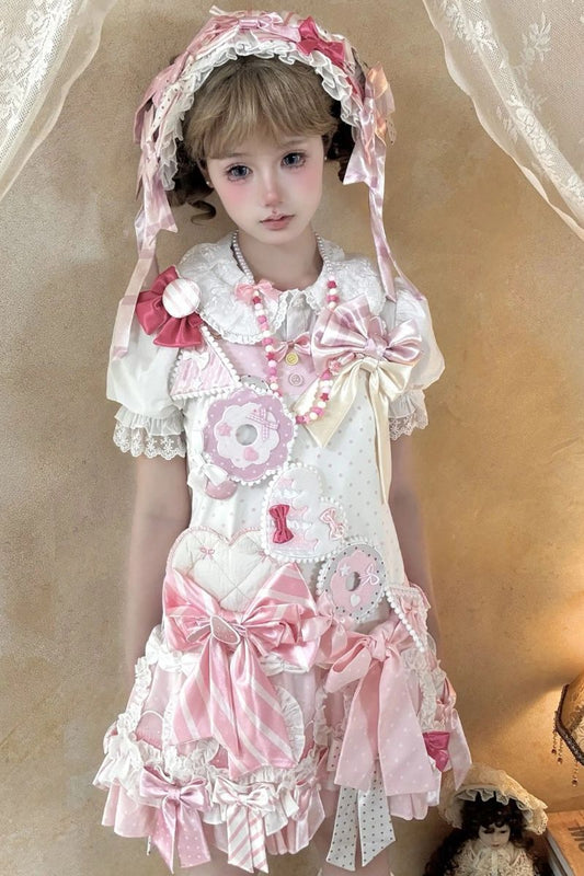 【受注予約~8/13】Ribbon Ribbon サロペット【sedef】