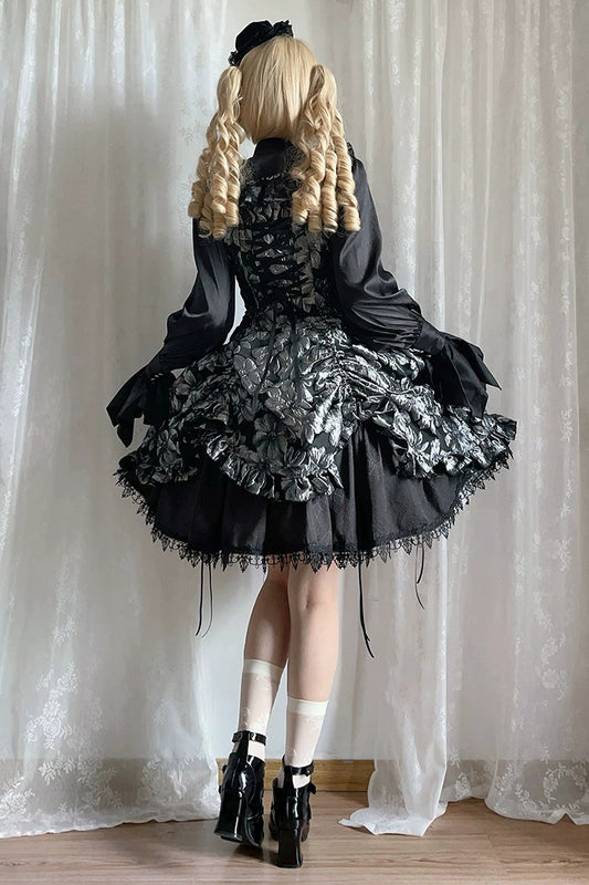 【受注予約~8/27】Midnight Lily ジャンパースカート【Miss Cube】