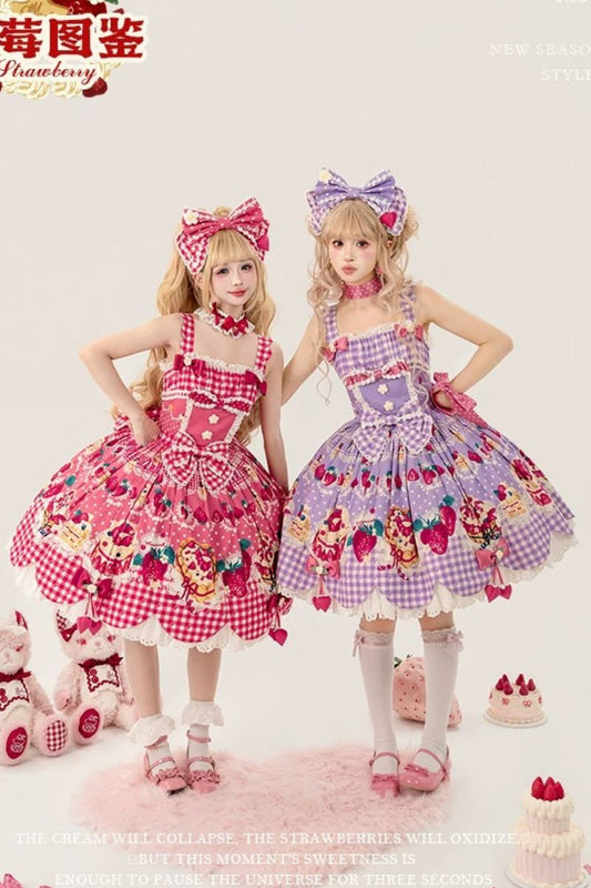 【受注予約~8/27】Strawberry Cake Illustration 2026ver. ジャンパースカート【花与珍珠匣】