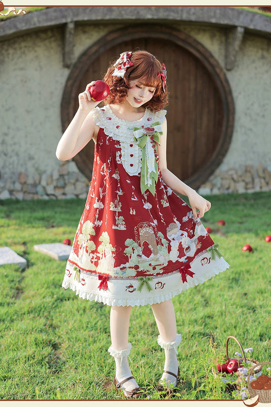 【受注予約~10/8】Little Red Riding Hood Fairy Tale ジャンパースカート【Alice Girl】
