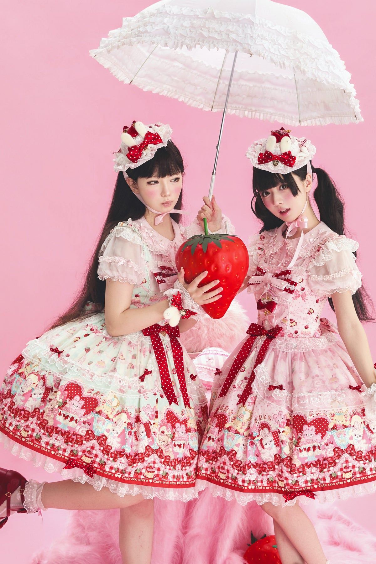 【受注予約~10/8】Berry Bunny ジャンパースカート【MY Cat-Twinkling Starlight】