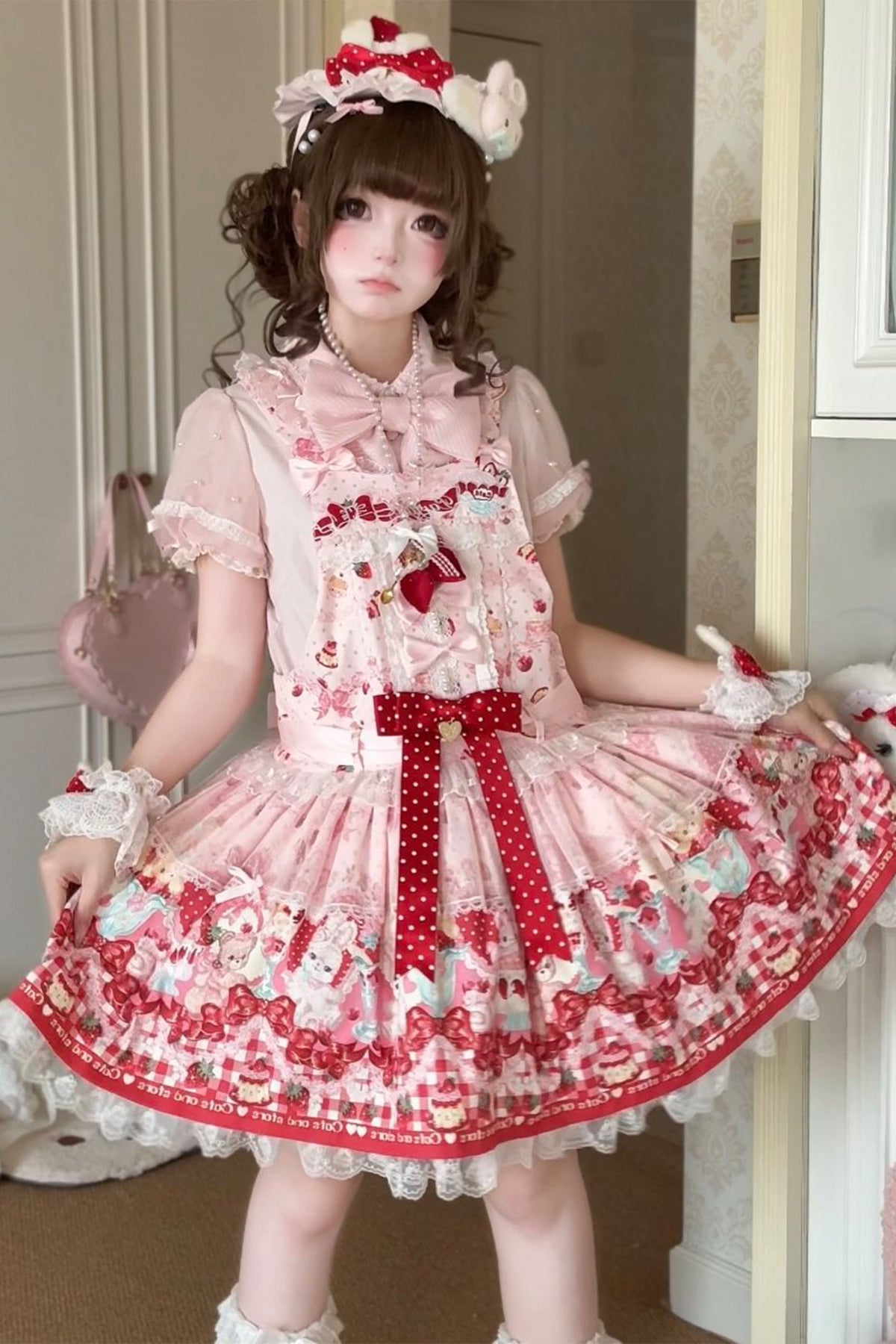 【受注予約~10/8】Berry Bunny サロペット【MY Cat-Twinkling Starlight】