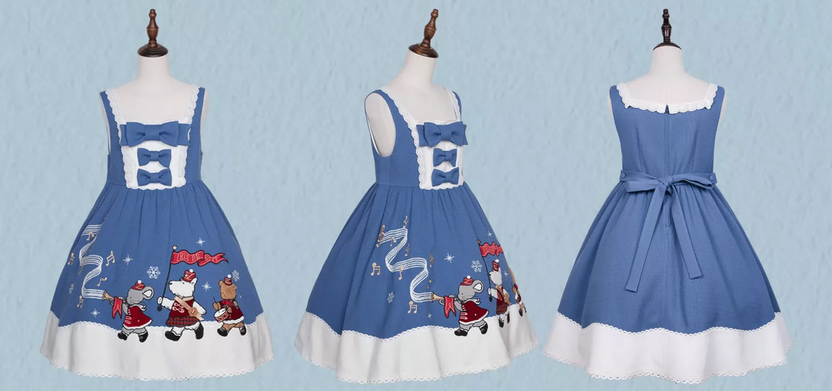 【受注予約~10/14】Puppy and WoolBall 2026ver. ジャンパースカート・サロペット【iris de nuit】