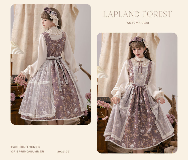 【受注予約~9/17】Lapland Forest ジャンパースカート(タイプ2)【NyaNya】