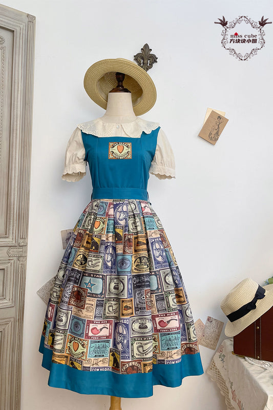 Antique Labels ジャンパースカート【Miss Cube】