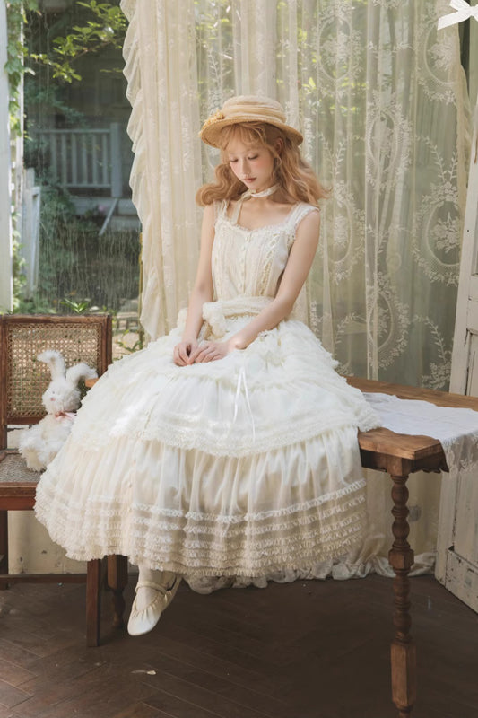 【受注予約~8/11】Lillian's Summer ジャンパースカート【Spring Flower Language】