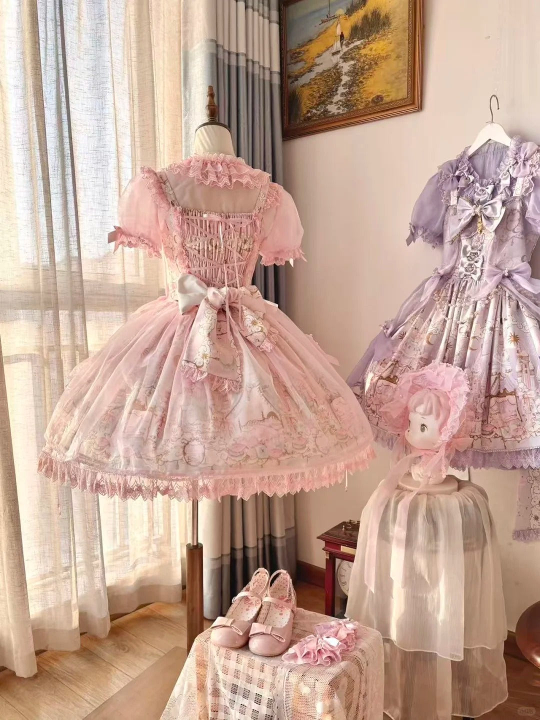 【受注予約~2/25】Romantic Castle ジャンパースカート・ブラウス【WhiteBird】