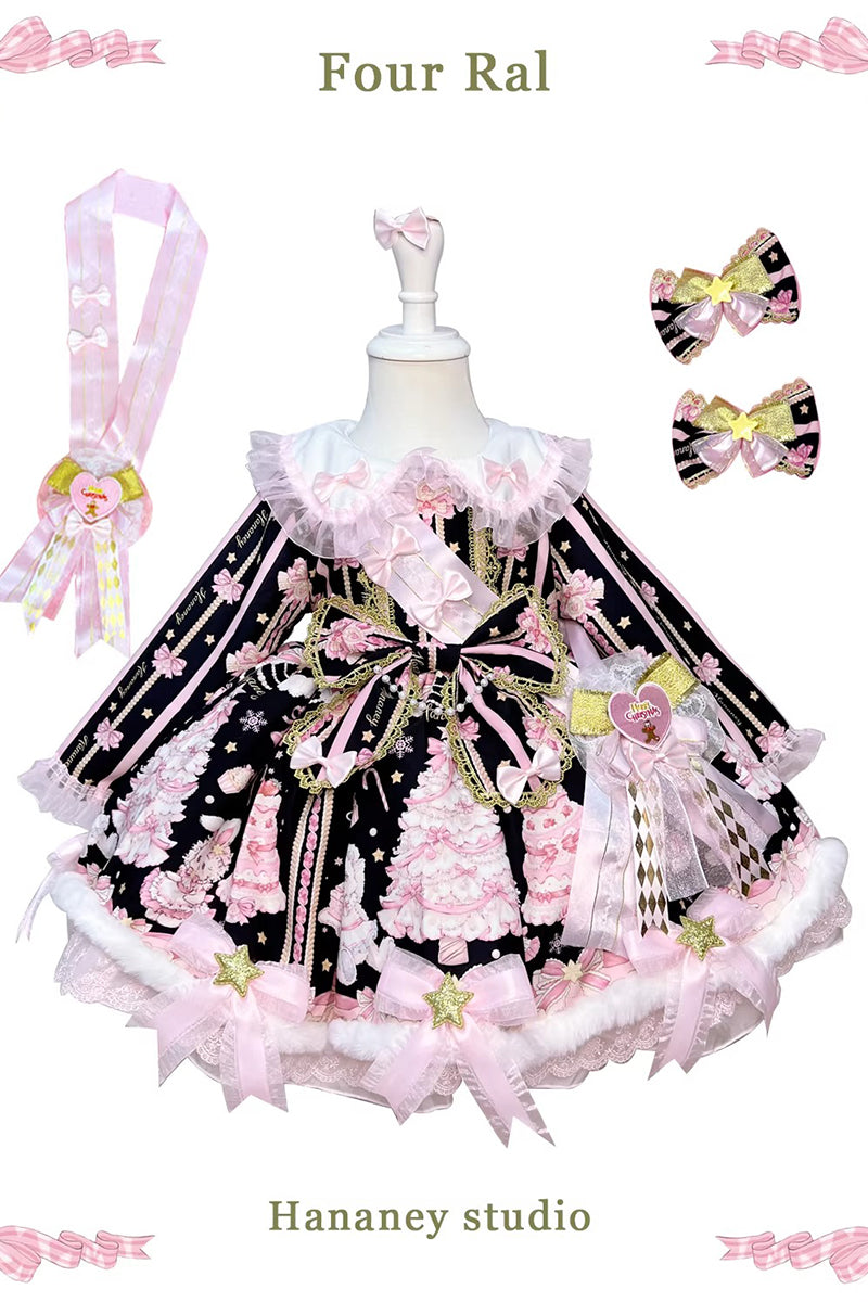 Rabbit Bear Birthday ワンピースセット(キッズサイズ・長袖)【FOUR RAL】