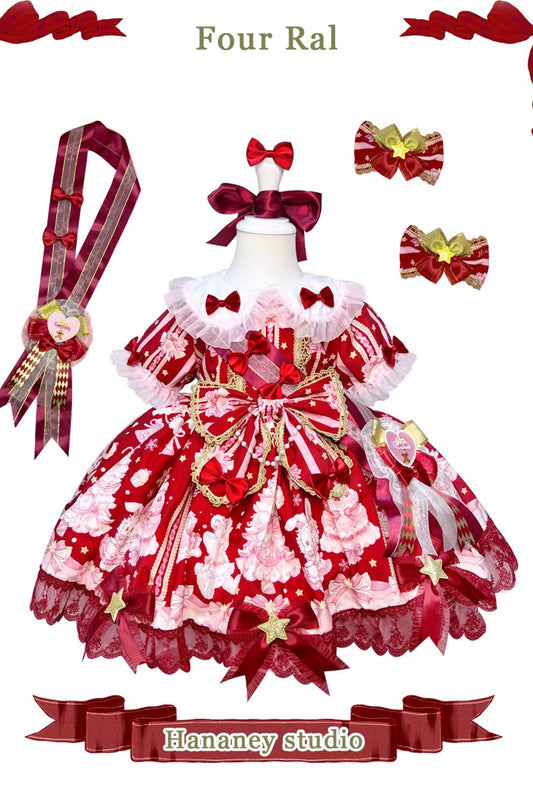 Rabbit Bear Birthday ワンピースセット(キッズサイズ・半袖)【FOUR RAL】