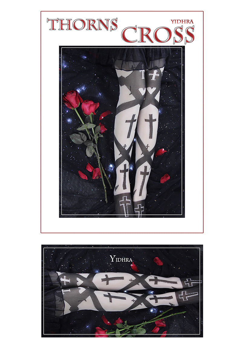 THORNS CROSS ニーハイソックス【Yidhra】