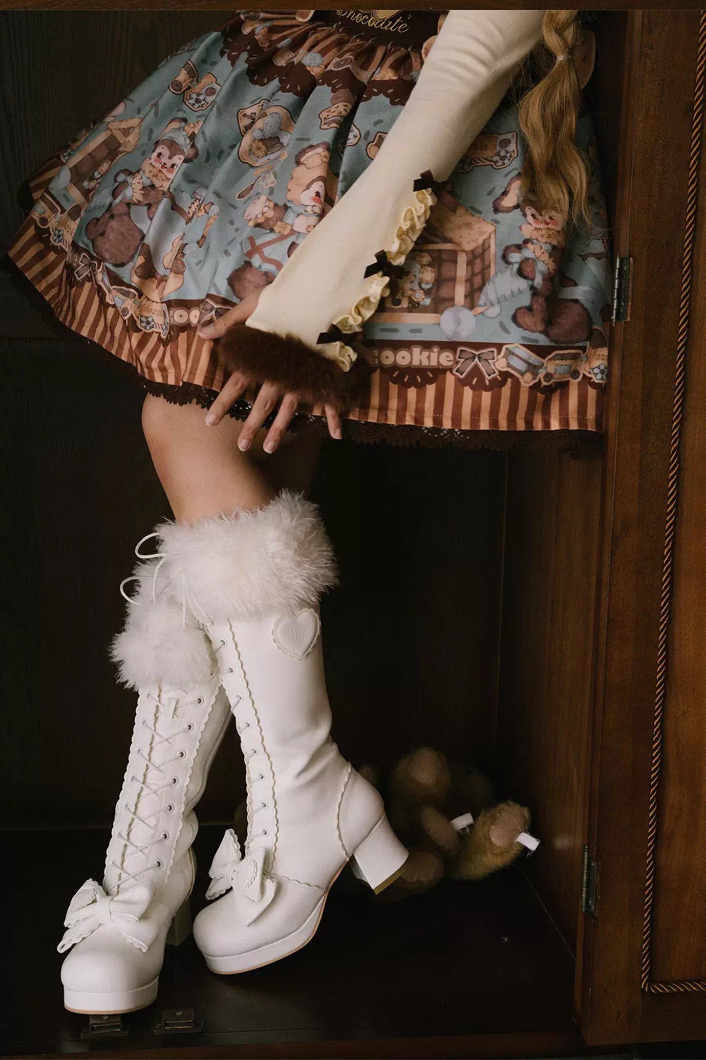 【受注予約~10/23】Puppet Doll ロングブーツ【Sheep Puff】