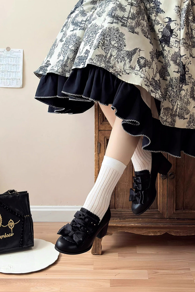 Castle Nocturne リボンシューズ【GURURU】