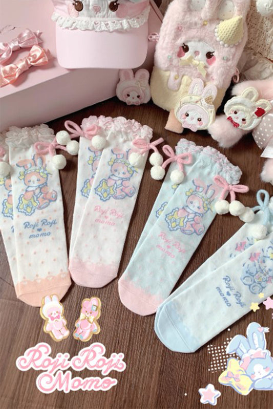 momo クルー丈ソックス【Roji Roji】