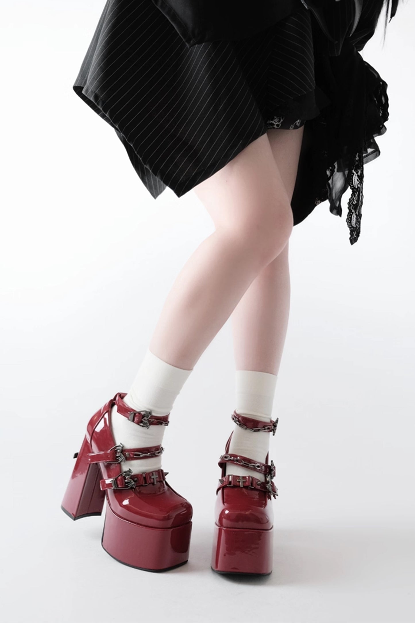 十字魔女 厚底ストラップシューズ【sphenoid】