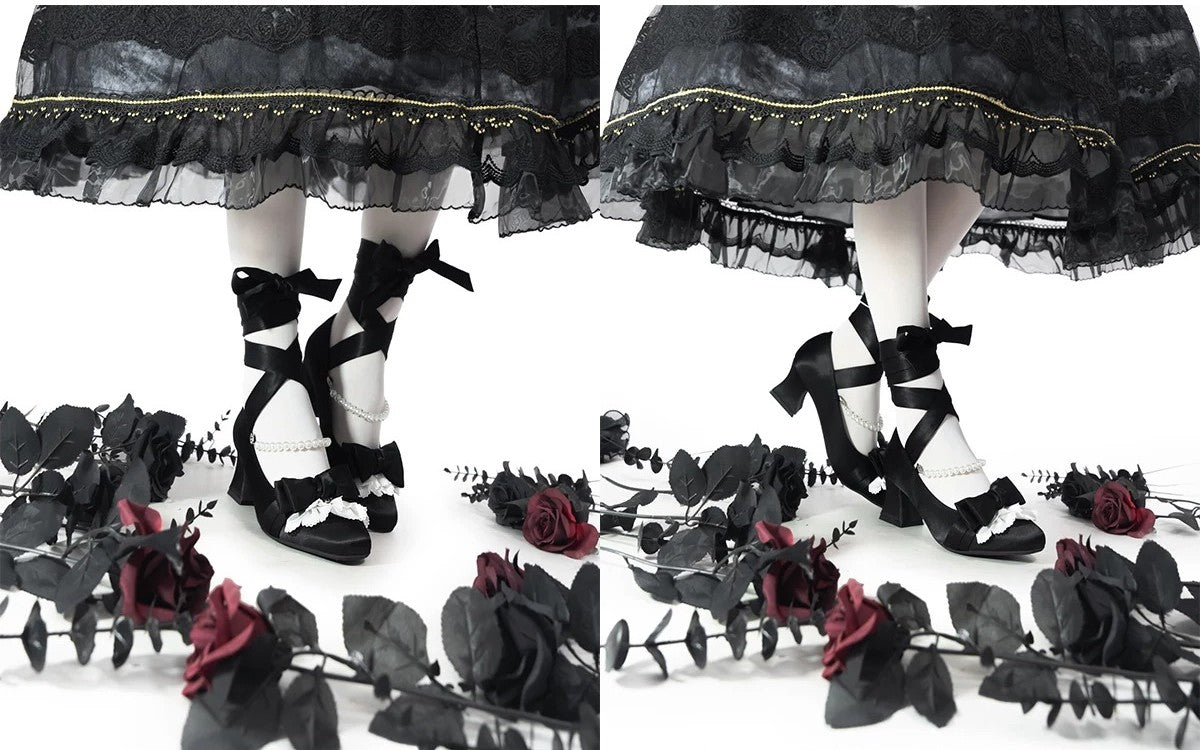 【受注予約~5/11】Swan Song-Lace-Up Ver.- パンプス【MODO】
