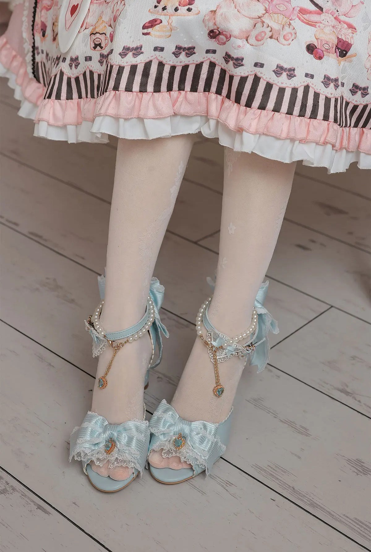 【受注予約~6/28】Love Melody ハートヒールミュール【Sheep Puff】