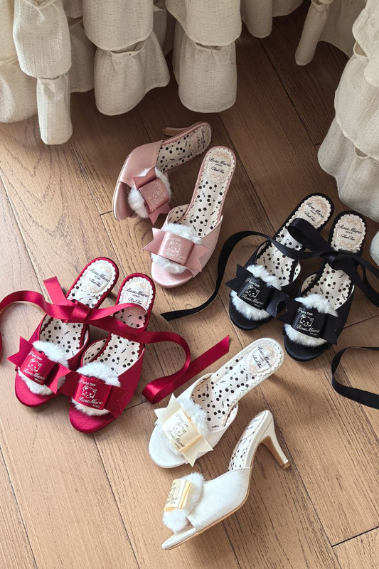 【受注予約~7/5】Fluffy Puff Shoes【Rose Marie seoir×Pure Tea】