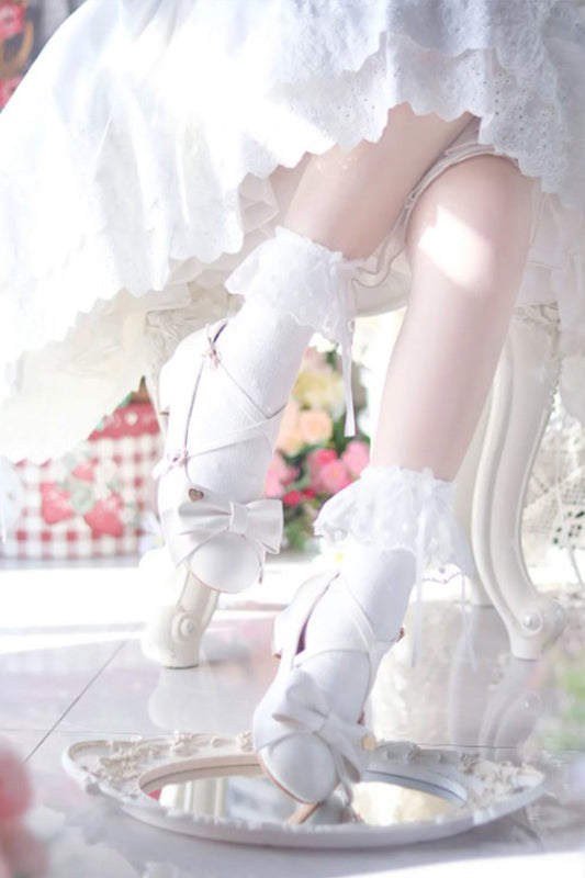 【受注予約~7/28】Miss Fondant ストラップシューズ(2.6cmヒール)【Sheep Puff】