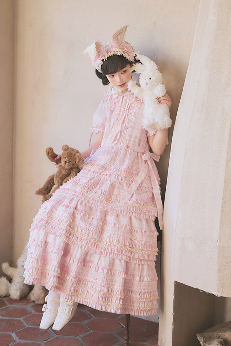 [Vorbestellungen bis 12. März möglich] Cremefarbenes Bunny-Kleid [Rich]