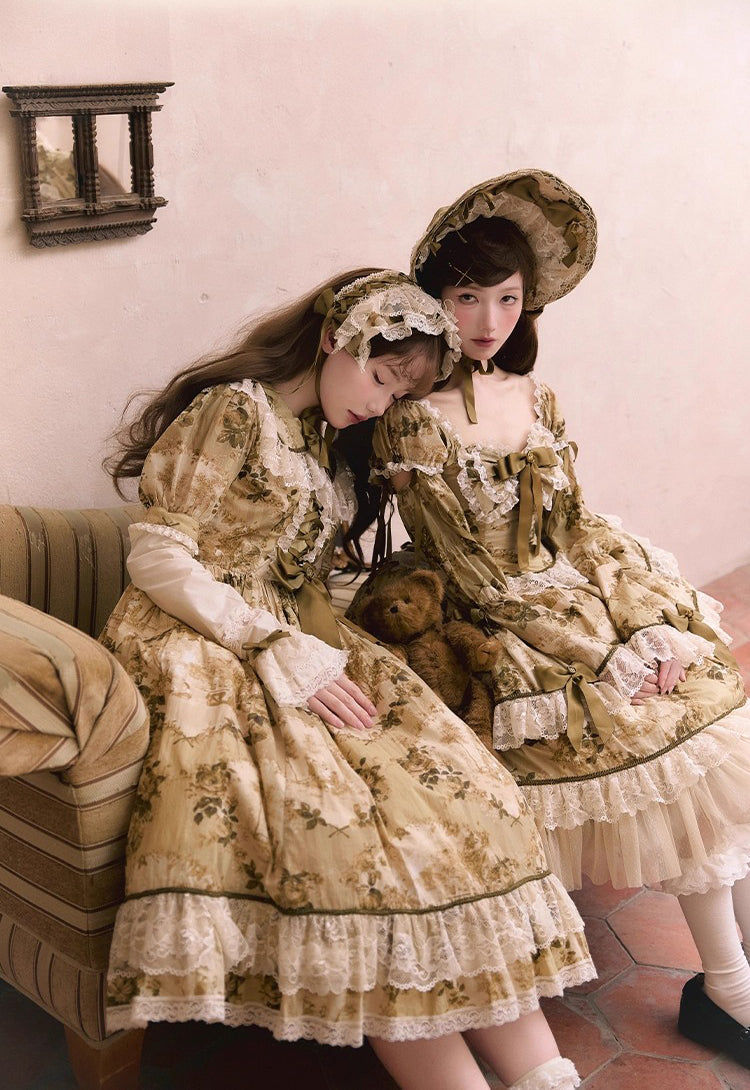 【受注予約~7/31】ロココフラワー ジャンパースカート【NiUNiUQ】