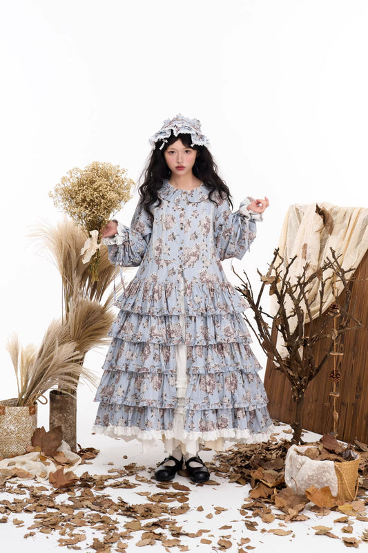 【受注予約~7/31】Bouquet of flowers for autumn ワンピース【BacioBouquet】