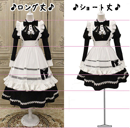 【受注予約~12/3】ブリティッシュメイド エプロン付きワンピース【Alice Girl】