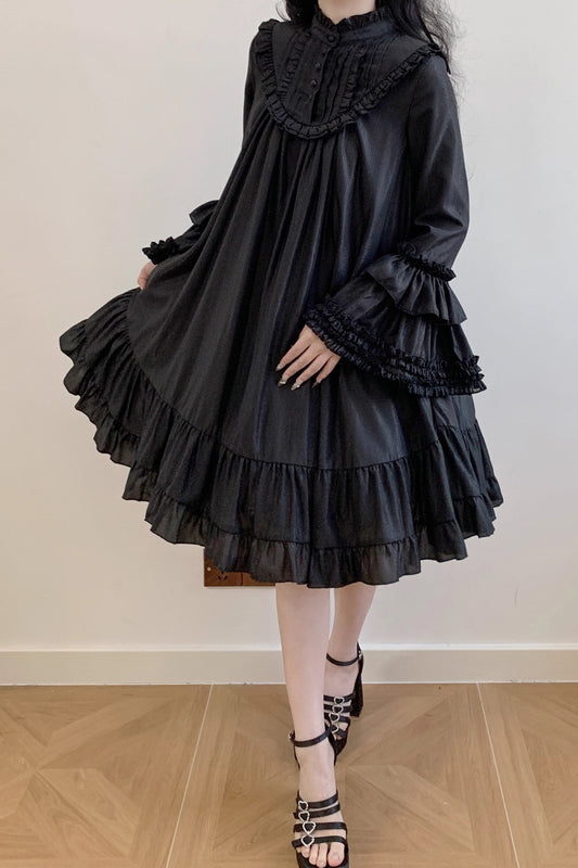 [Vorbestellungen bis 25. September möglich] Prinzessin-von-Windsor-Kleid – Prinzessinnenärmel (kurze Länge) [Little Dipper]