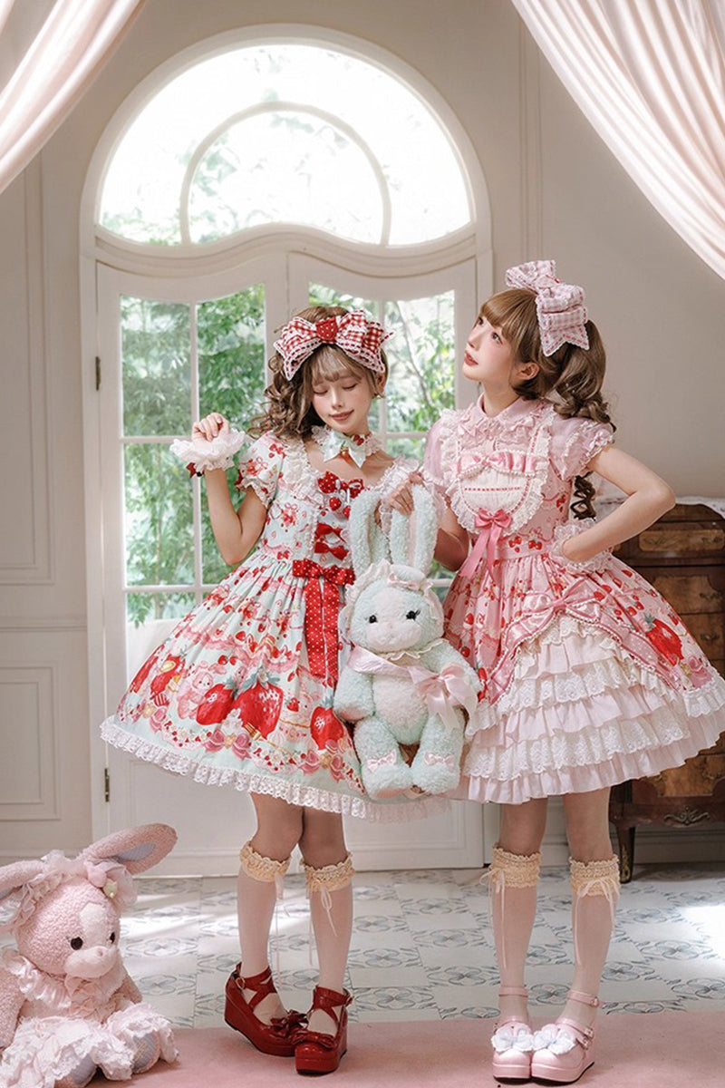 【受注予約~8/28】Strawberry momo Party ワンピース【仲夏物語】