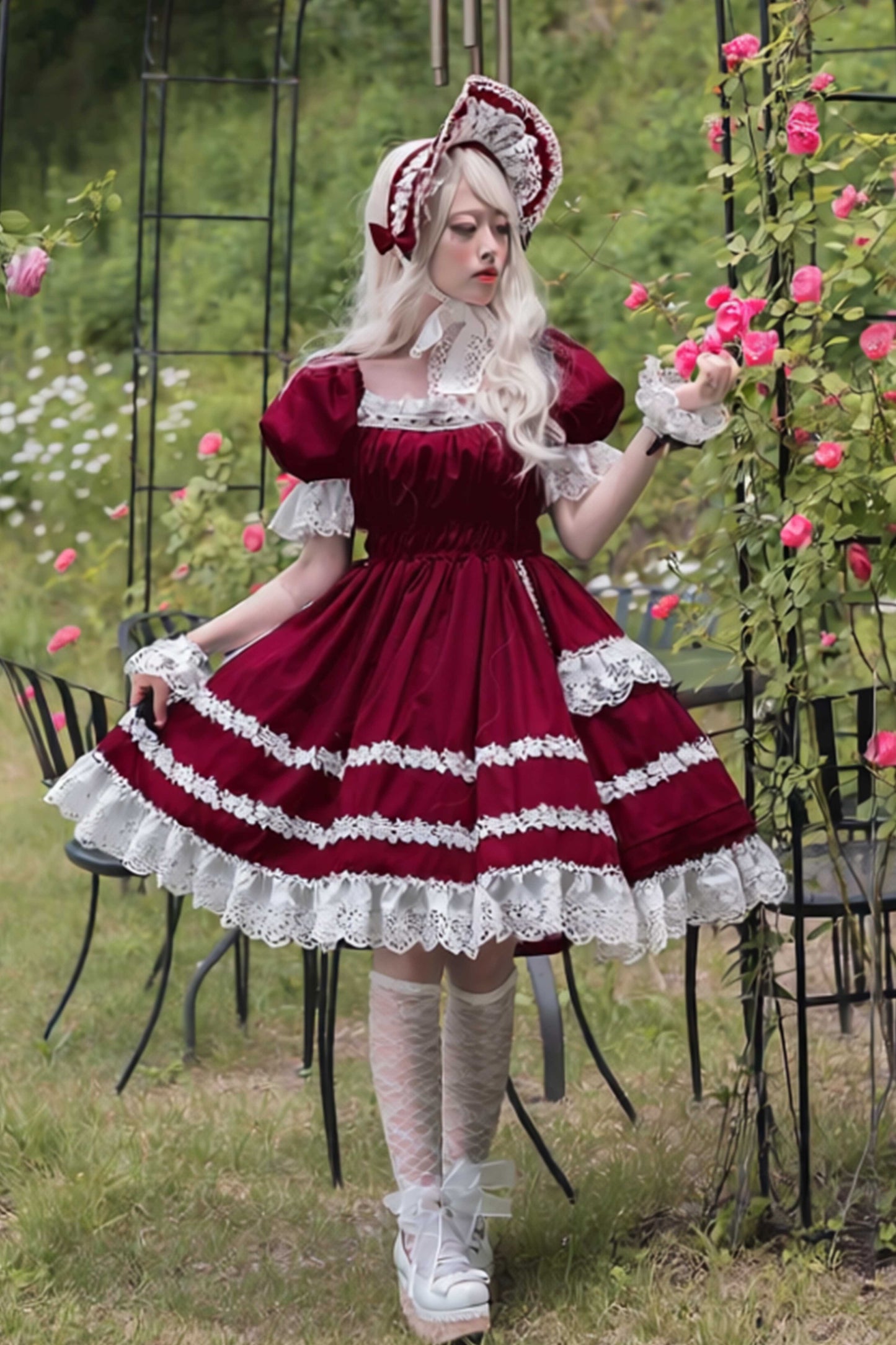 【受注予約~10/5】Rose Bouquet フルシャーリングワンピース【Baroque】