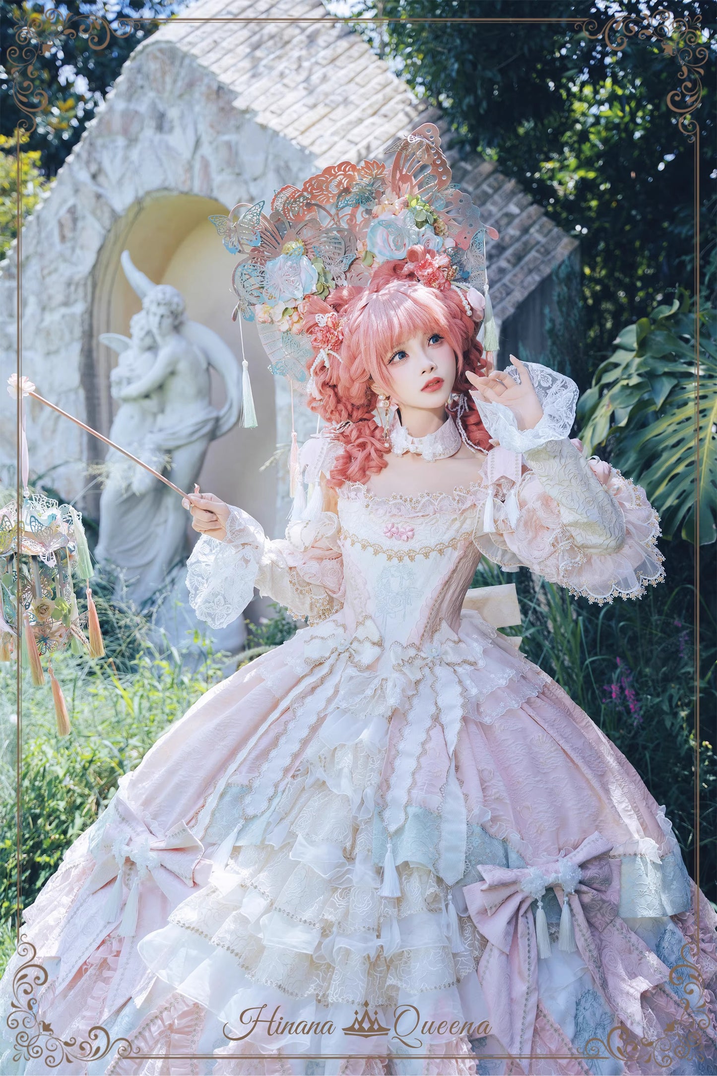 【受注予約~9/15】Crimson-Bee ワンピース【Hinana Queena】