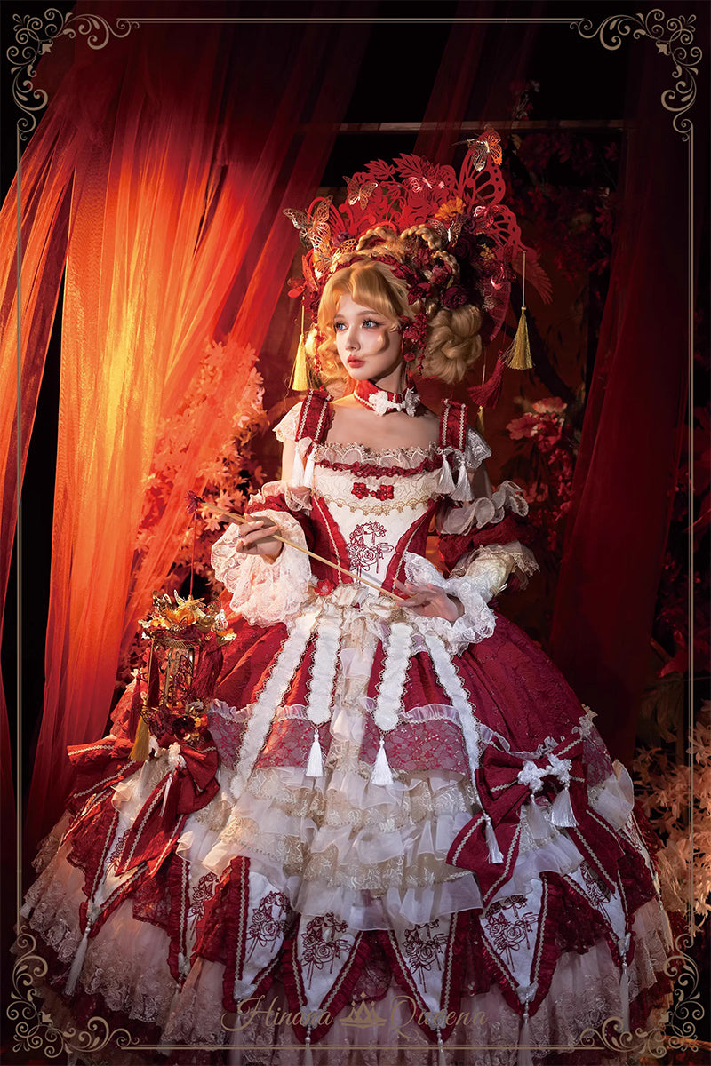 【受注予約~9/15】Crimson-Bee ワンピース【Hinana Queena】