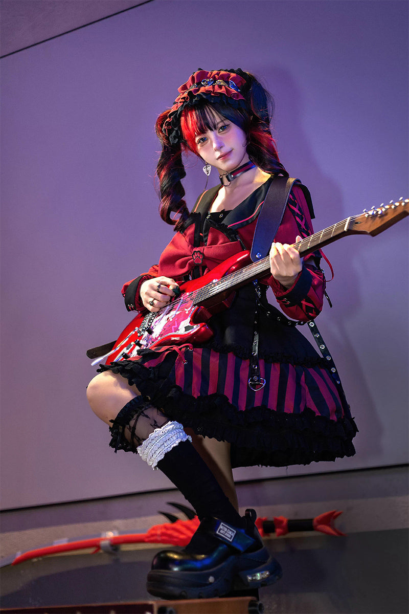 【受注予約~10/6】水色キャット フルセット(レッド・パープル)【Sakura】